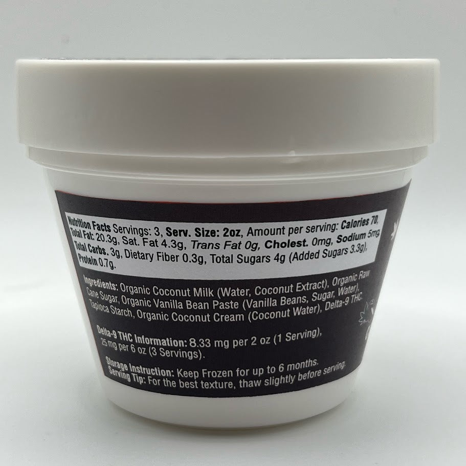 Coconut Ice Cream 25 mg (6 oz) Pre-order